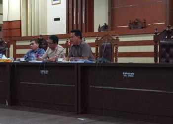 Suasana Rapat pembahasan LKPJ Gubernur Tahun Anggaran 2022 yang berlangsung di sekretariat DPRD Sultra, Selasa (9/5) kemarin