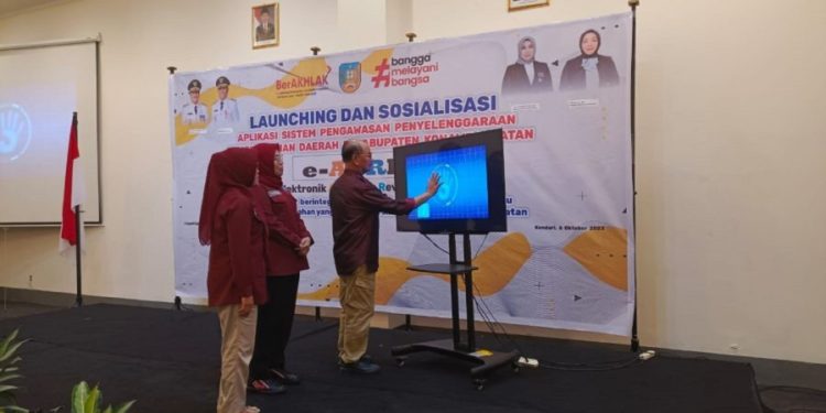 Optimalkan Pelayanan APIP, Pemkab Konsel Luncurkan Aplikasi e-AUREL