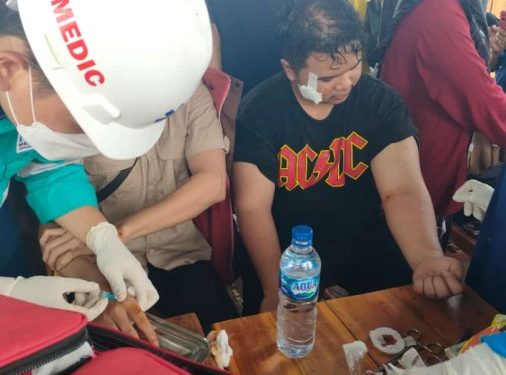 Kaca Speed Wahyudin 03 Rute Sikeli-Kasipute Pecah Dihantam Ombak, Sejumlah Awak Kapal Alami Luka Ringan