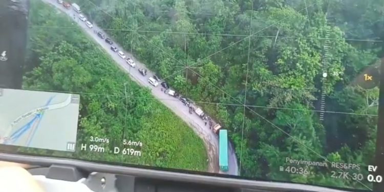 Gerak Cepat Satlantas Polres Konsel Urai Macet di Pendakian Anduna