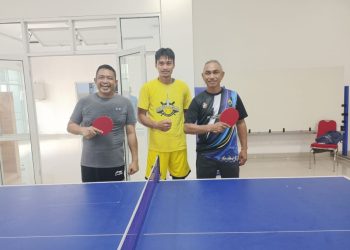 Semarak HUT Sultra ke-60 Tahun, Dinas Bina Marga Jawara di Cabor Tenis Meja Beregu, Dishub Runner-up