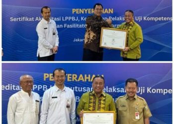 BPSDM Sultra Terima Sertifikasi Akreditasi “B” Sebagai Lembaga Pelatihan Pengadaan Barang dan Jasa Dari LKPP-RI