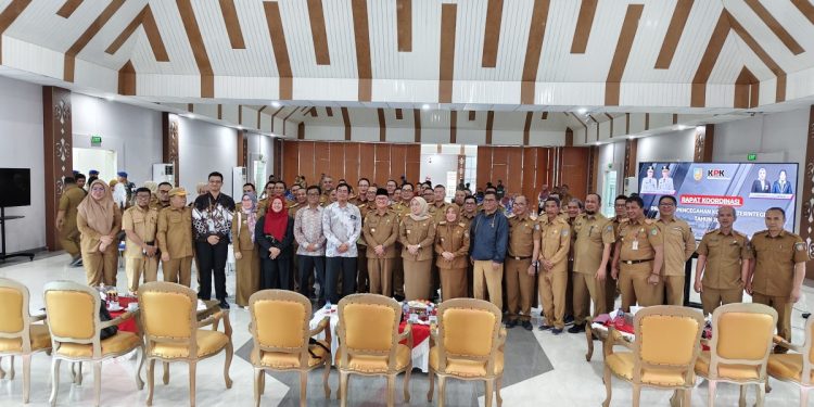 Rakor MCP, Pemkab Konsel Bersama KPK Berkomitmen Cegah Korupsi