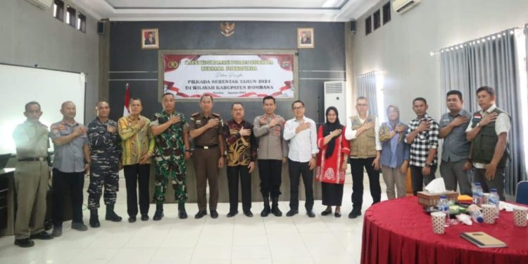 Jelang Pilkada Serentak, Polres Bombana Gelar Rakor Bersama Forkopimda