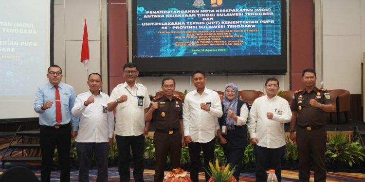 Kejati Sultra- UPT Kementerian PUPR Teken MoU Terkait Pendampingan Hukum Bidang Datun
