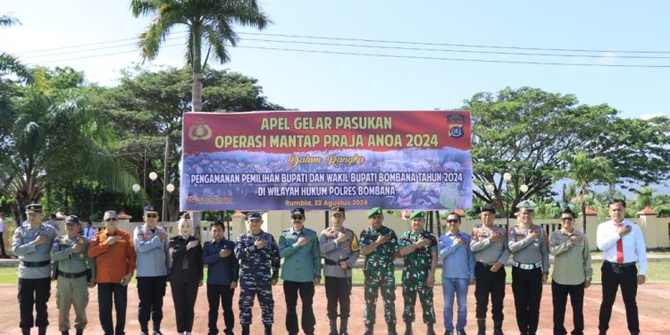 Siap Amankan Pilkada Serentak, Polres Bombana Gelar Apel Pasukan Operasi Mantap Praja Anoa 2024
