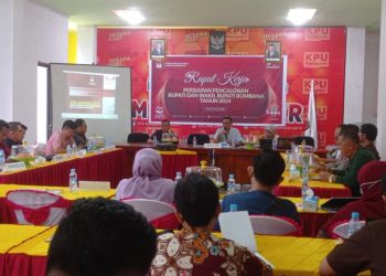 KPU Bombana Gelar Raker Persiapan Pencalonan Bupati Dan Wakil Bupati Bombana Periode 2024-2029