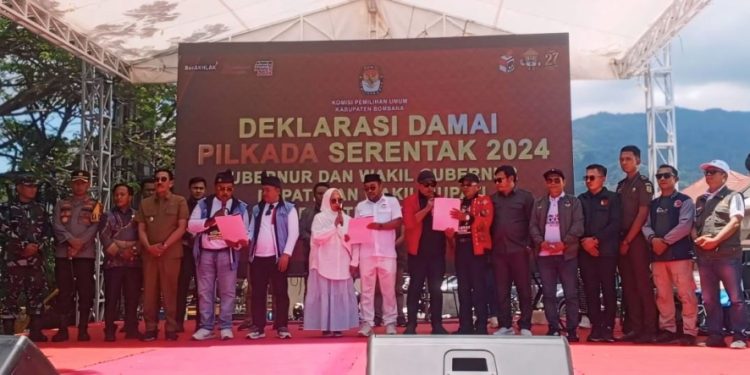 Deklarasi Damai Pilkada Serentak, Pj Bupati Bombana minta ciptakan Pemilu Bermartabat
