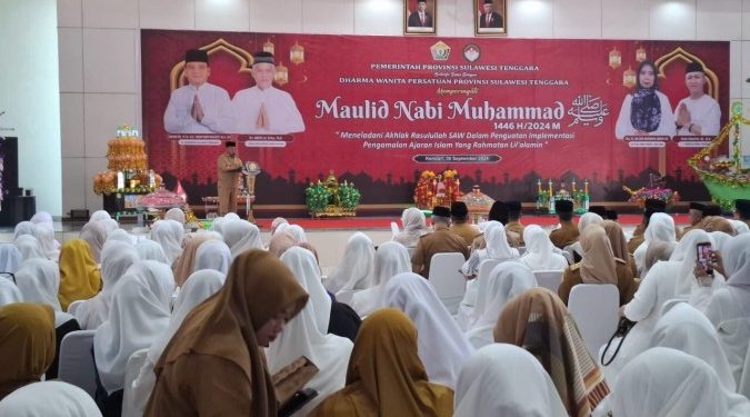 Peringatan Maulid Nabi Pemprov Sultra, Pj Gubernur Andap Minta ASN Teladani Akhlak Rasulullah