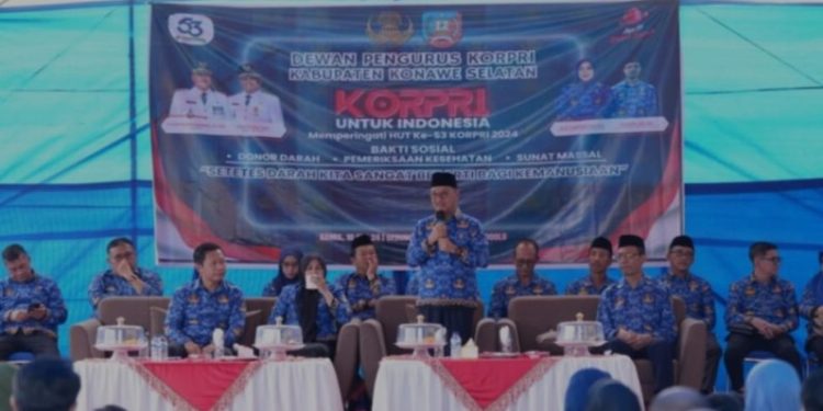 Peringati HUT Korpri ke-53 Tahun, Korpri Konsel Gelar Baksos