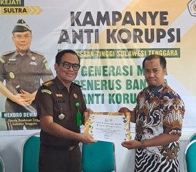 Kejati Sultra Ajak Mahasiswa Cegah Tindak Pidana Korupsi