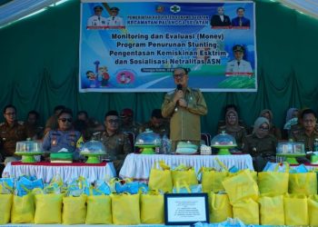 Bupati Surunuddin Gencar Monev Penanganan Stunting dan Kemiskinan Ekstrim