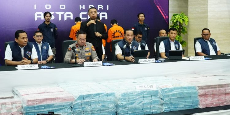 Komitmen Polri atas Asta Cita Presiden Prabowo, Sita Rp 78,1 Miliar dari Judol Internasional