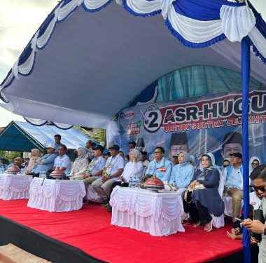 Andi Sumangerukka-Hugua Gelar Kampanye di Wangi-Wangi Wakatobi, Tekankan Program Pendidikan dan Pariwisata