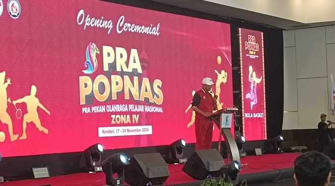 Wakili Pj. Gubernur Sultra, Sekda Asrun Lio Buka Secara Resmi Kegiatan Pra-POPNAS Zona IV Tahun 2024