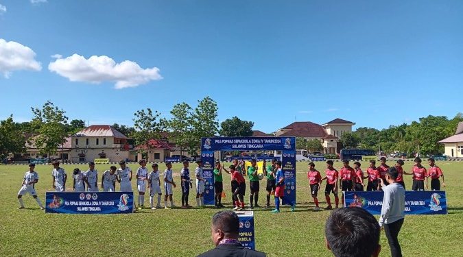 Tim Sepak Bola Sultra Ditahan Imbang Sulbar di Babak Penyisihan Dengan Skor 1-1