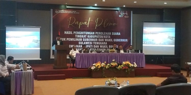 KPU Konsel Gelar Rekapitulasi Penghitungan Suara Tingkat Kabupaten Pilkada Serentak 2024