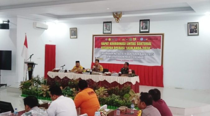 Operasi Lilin 2024 Jelang Nataru, Polresta Kendari Siapkan 118 Personil di 12 Pos Pengamanan dan Pelayanan