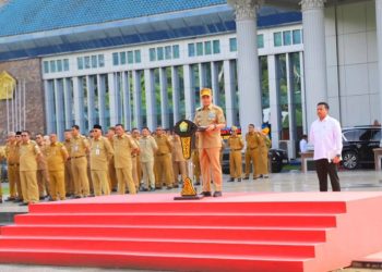 Pimpin Apel Perdana, Gubernur Andi Sumangerukka Janji Tingkatkan Kesejahteraan ASN