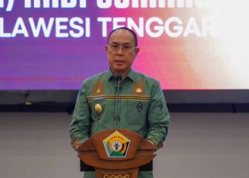 Gubernur Sultra Buka Sosialisasi Perpres 46 Tahun 2025 dan Teken Kontrak Payung Konsolidasi PDH dan ATK