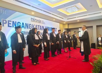 Peradi-SAI  Angkat 17 Advokat Baru di Wilayah Hukum Pengadilan Tinggi Sultra