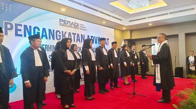 Peradi-SAI  Angkat 17 Advokat Baru di Wilayah Hukum Pengadilan Tinggi Sultra