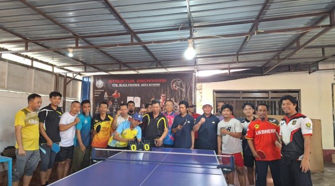 Rangkaian HUT RI ke-80, PTM Black Panther Kendari Gelar Kejuaraan Tenis Meja