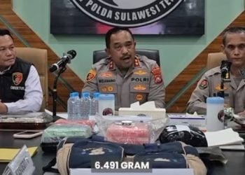 Polda Sultra Gagalkan Penyelundupan Narkoba Sebanyak 6.491 Gram, Kapolda Minta Pelaku Dihukum Mati