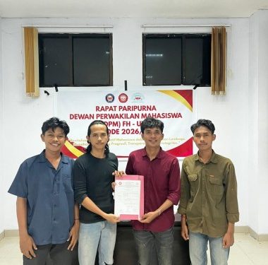 Wahyudin Pratama Terpilih Sebagai Ketua DPM FH-UHO Periode 2026-2027