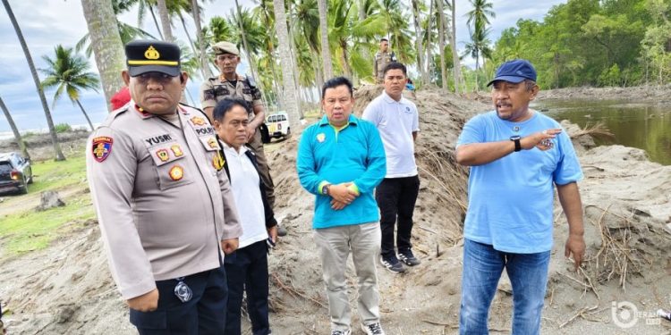 Bupati Bombana Geram Dapati Kondisi Pantai Toari Rusak Ulah Penambang Pasir Liar Saat Sidak