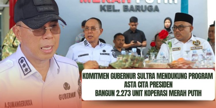 Gubernur Andi Sumangerukka Siap Sukseskan Pembangunan 2.273 Unit Kopdes Merah Putih di Sultra