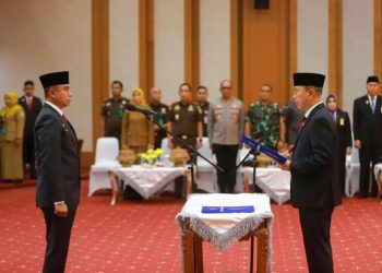 Lantik Muhammad Fadlansyah Sebagai Pj Sekda , Gubernur Sultra Tegaskan Penguatan Pelayanan Publik